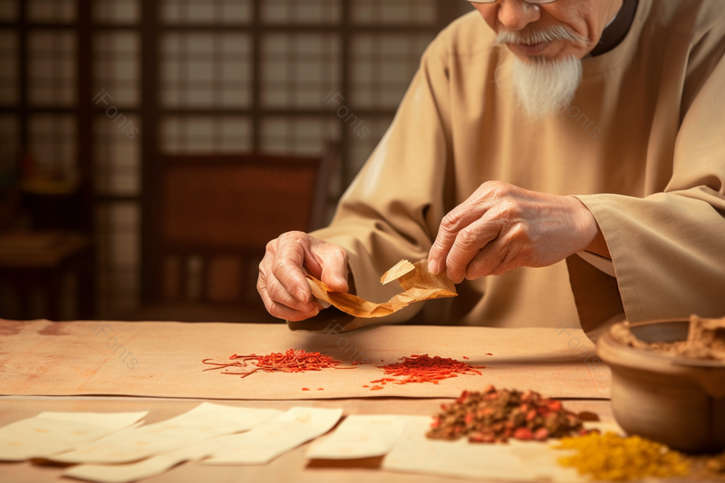 室内有名的老中医抓中药,高清,摄影图,摄影图片,图片大全,摄影图免费下载